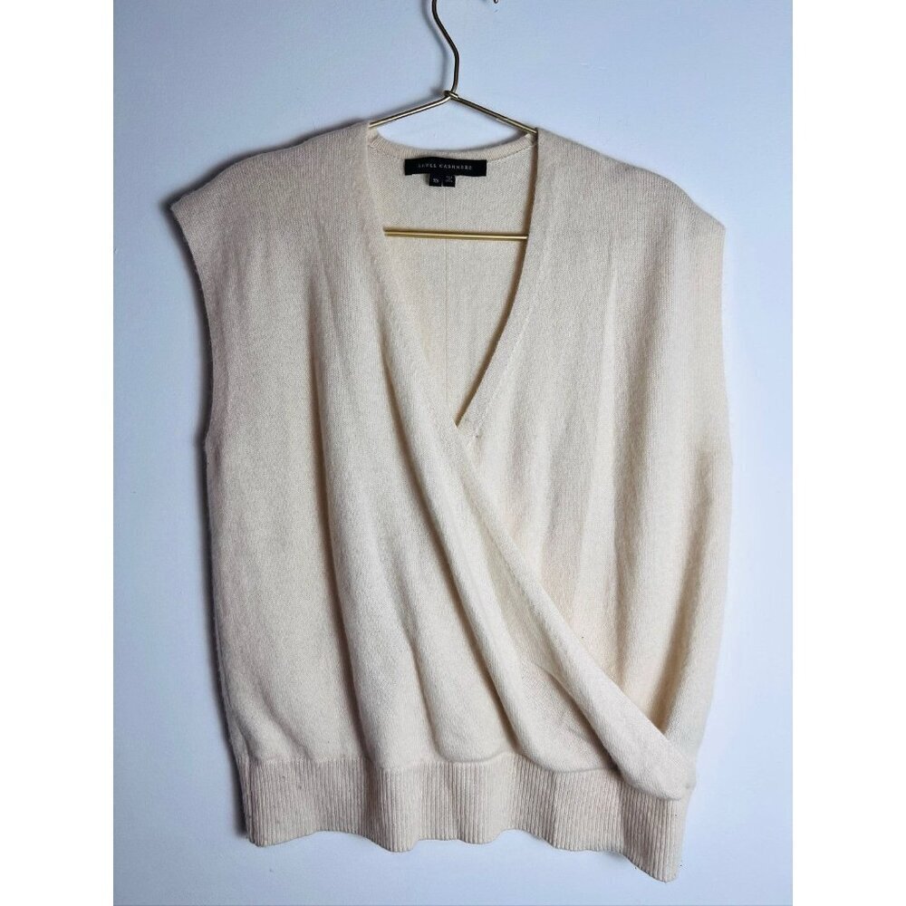 Skull cashmere Sleeveless wrap Sweater Vest XS